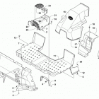 PROWLER 700 XT BLACK Console and floor panel assembly