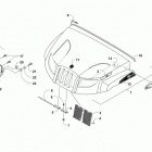 700S Hood and headlight assembly