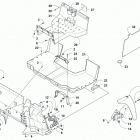 UTV500 Console, floor panel & storage box assembly