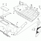 WILDCAT X WHITE Cargo box and taillight assembly