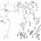 PROWLER 1000 XT ORANGE Rops and taillight assembly