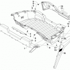 WILDCAT TRAIL XT RED Cargo box and taillight assembly