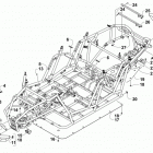 WILDCAT 4X BLUE Frame, headlights, and related parts