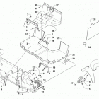 700S Console, floor panel & storage box assembly
