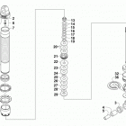 WILDCAT TRAIL RED Rear suspension shock absorber assembly