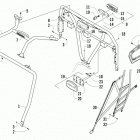 PROWLER 500 HDX LTD RED Rops and taillight assembly