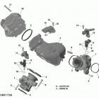 Defender MAX 02- air intake manifold and throttle body - hd8