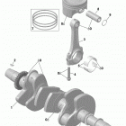 Maverick X3 Коленвал и поршни