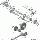 Defender MAX 05- gear box components - without lockable rear differen...