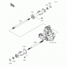 Mule SX 4X4 (KAF400-HHF) Задняя ось