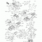 Teryx Camo (KRF800-HHF) Детали рамы (зад.)