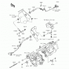 Mule SX (KAF400-JHF) Передние тормозные трубопроводы