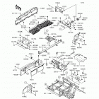 MULE PRO-DXT (KAF1000-AHF) Детали рамы (зад.)