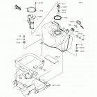 Mule SX 4X4 (KAF400-HHF) Топливный бак