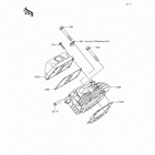 Mule SX 4X4 (KAF400-HHF) Головка цилиндров