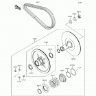 Teryx LE (KRF800-GHF) Driven converter  /  drive belt