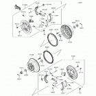 Mule SX 4X4 (KAF400-HHF) Rear hubs  /  brakes