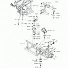 Mule PRO-FX EPS (KAF820-FHF) Крепление двигателя