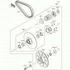 Mule PRO-FXT (KAF820-AHF) Driven converter  /  drive belt