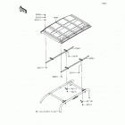 Mule 4010 4x4 SE (KAF620-THF) Sun top