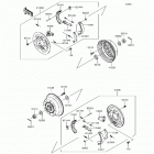 Mule SX (KAF400-JHF) Rear hubs  /  brakes