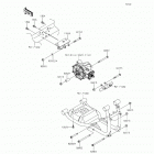 Mule 4010 Trans4x4 (KAF620-RHF) Крепление двигателя