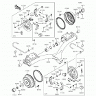 Mule 4010 4x4 (KAF620-MHF) Rear hubs  /  brakes