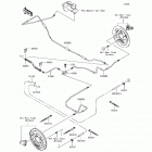 Mule SX 4X4 (KAF400-HHF) Задние тормозные трубопроводы