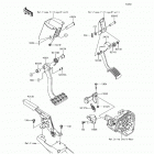 Teryx (KRF800-FHF) Brake pedal  /  throttle lever