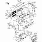 Mule PRO-FXT EPS (KAF820-BHF) Крыло переднее