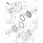 Mule 4010 Trans4x4 Camo (KAF620-SHF) Front hubs  /  brakes