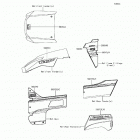 Teryx (KRF800-FHF) Decals(black)(fhf)