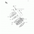 Mule SX (KAF400-JHF) Головка цилиндров