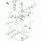 MULE PRO-DX EPS (KAF1000-EHF) Топливный бак