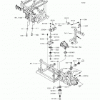 MULE PRO-DXT (KAF1000-AHF) Крепление двигателя