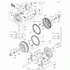 Mule 4010 4x4 (KAF620-MHF) Front hubs  /  brakes