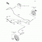 Mule SX (KAF400-JHF) Задние тормозные трубопроводы