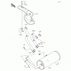 Mule 4010 Trans4x4 (KAF620-RHF) Глушитель