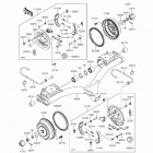 Mule 4010 4x4 SE (KAF620-THF) Rear hubs  /  brakes