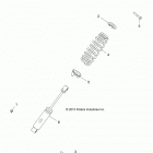 R16RTAD1A1/ED1E1 RANGER 1000 DIESEL Suspension, front shock mounting