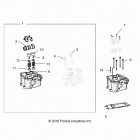 R17RMA50A4/250A1 RGR 499, 500, ETX ,2WD HDPE Engine, cylinder head, cams and valves