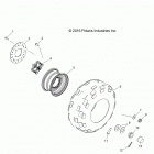 R17RMA50A4/250A1 RGR 499, 500, ETX ,2WD HDPE Колесо заднее