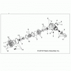 Z17VJE57AR RZR 570 S Drive train, front gearcase internals