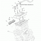 R17RT_99 RGR 1000 XP ALL OPTIONS Engine, throttle body and valve cover
