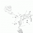 R16RVAD1A1 RANGER 1000 DIESEL CREW Brakes, pedal and master cylinder mounting