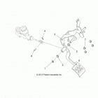 R16RTED1F1 RANGER 1000 DIESEL EU Brakes, pedal and master cylinder mounting