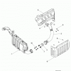 R16RTA57A1/A4/A9/B1/B4/B9/EAP/EBP RANGER 570, 570 XP, FULL SIZE Engine, exhaust system