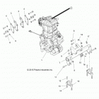 R16RDA57A1/B1 RANGER 570-6, FULL SIZE CREW Engine, engine and transmission mounting