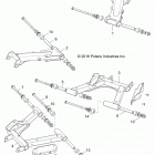 Z17VAA87/E87/X87 RZR 900 50/55 INCH ALL OPTIONS Suspension, rear control arms