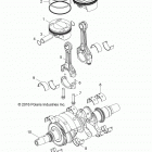 Z17VAA87/E87/X87 RZR 900 50/55 INCH ALL OPTIONS Колен.вал и поршни